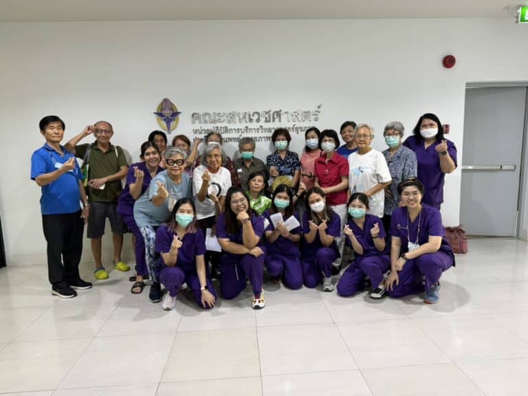 โครงการบริการวิชาการ​ “การตรวจประเมินและการฝึกการทรงท่าแก่ผู้สูงอายุ​ และบุคคล​ทั่วไป​ เนื่องในวันกายภาพบำบัด​แห่งชาติ​ ๒๕๖๗