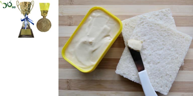 เนยเทียมรสหวานสูตรสมดุลอัตราส่วนไขมันโอเมก้า Sweetened margarine with balanced omega fat ratio