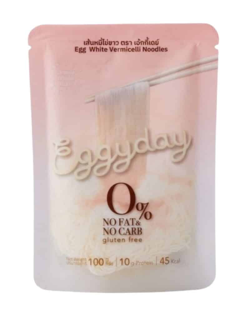 Eggyday เส้นโปรตีนไข่ขาวพร้อมทาน ไร้แป้ง ไร้ไขมัน